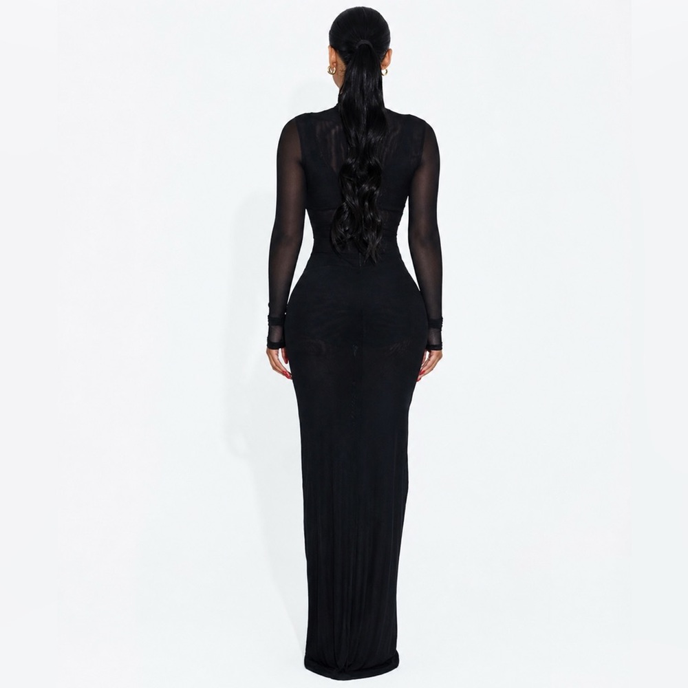 Naked Wardrobe Mesh Maxi Dress - Picture 3 of 6